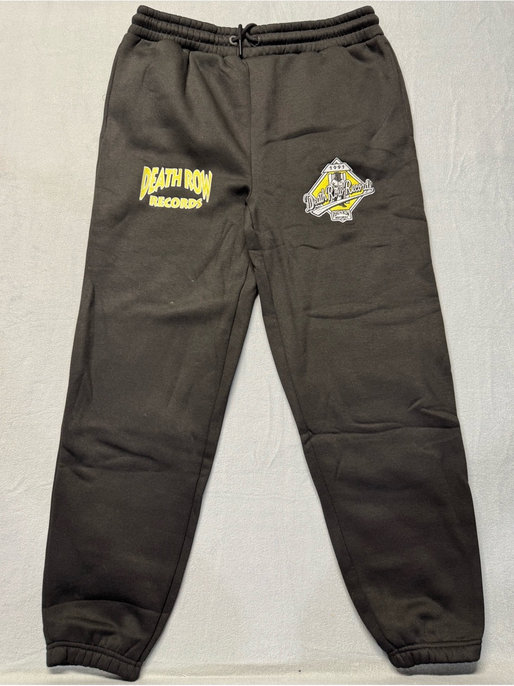 Death Row Records Black Logo Sweatpants for Men